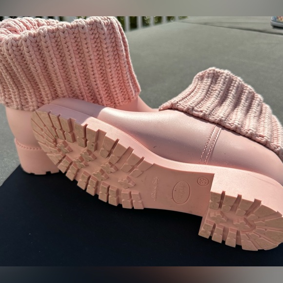 Moncler Ginette Stivale Knit Cuff Rain Boot Size 39 - Picture 2 of 4
